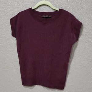 Womens wool sweater knit top purple size Medium